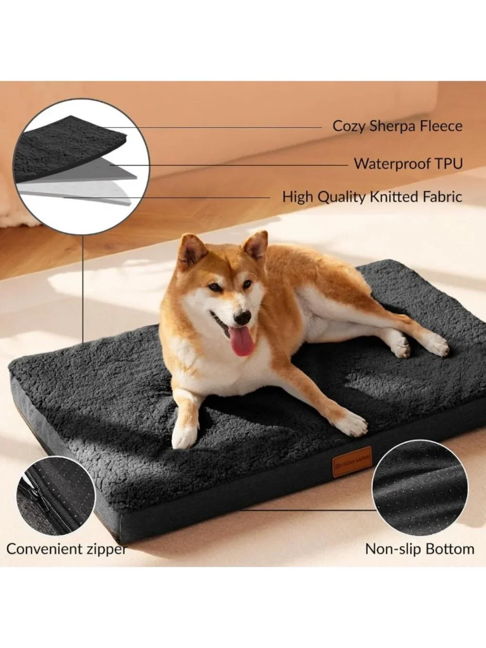 Large Orthopedic Dog Bed 36